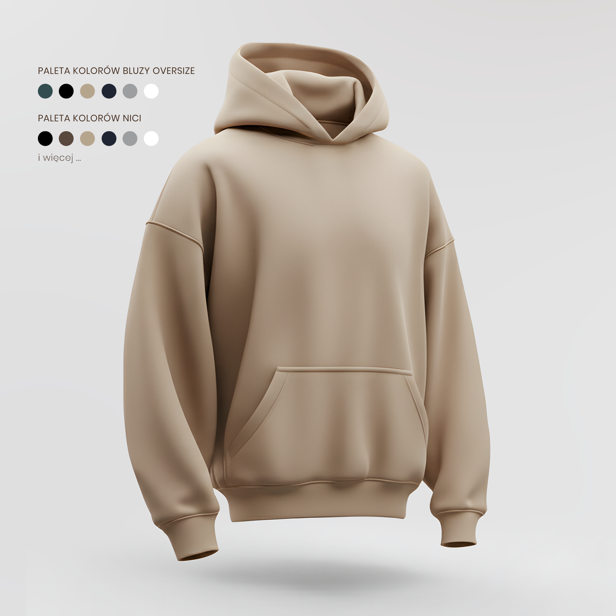 Sweatshirt with embroidery from your favorite soloQ line - oversized