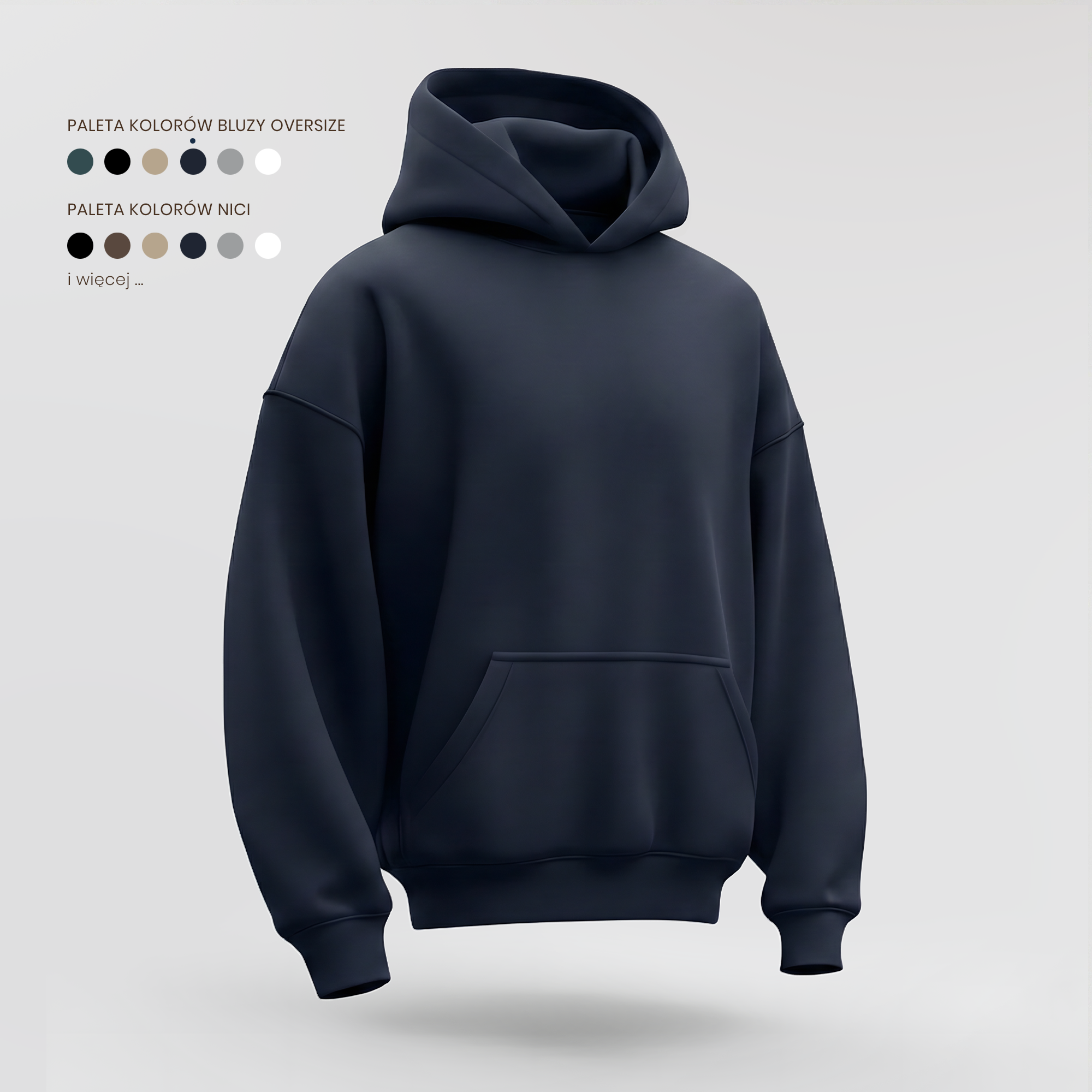 Sweatshirt with embroidery from your favorite soloQ line - oversized