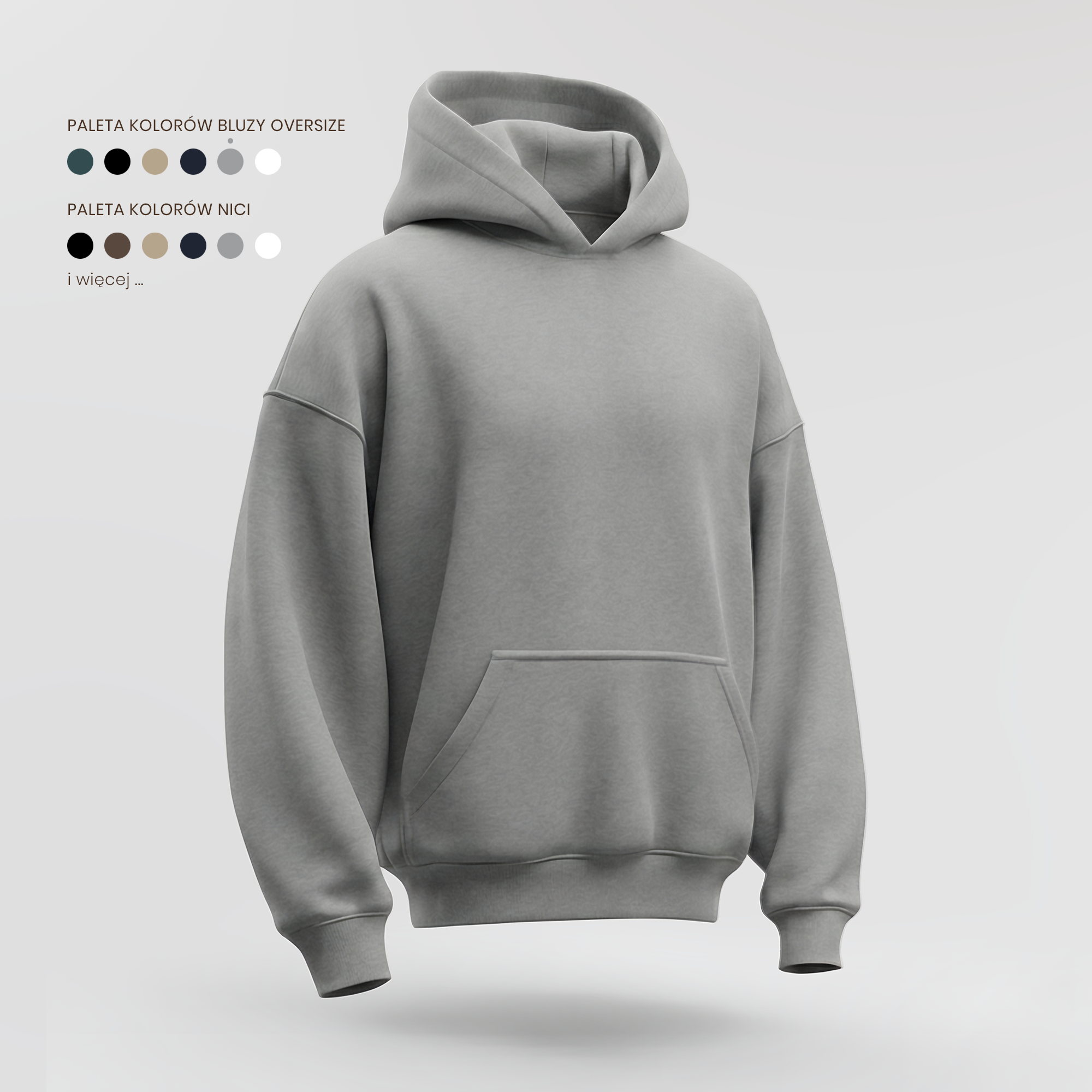 Sweatshirt with embroidery from your favorite soloQ line - oversized